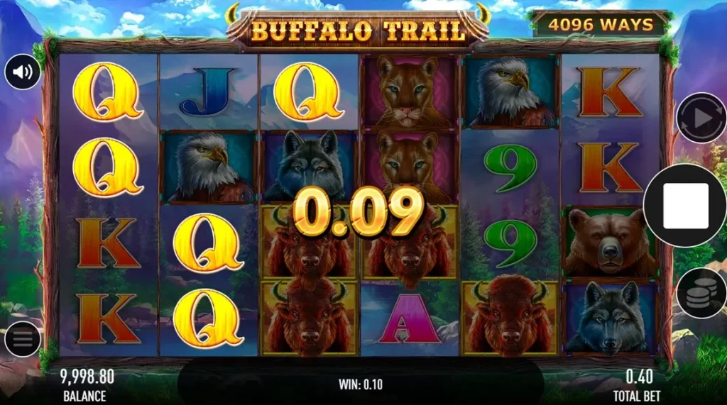 bufallo trail slot gameplay process